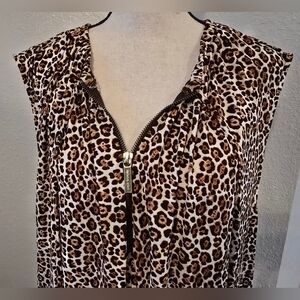 Michael Kors cheetah print top 3x